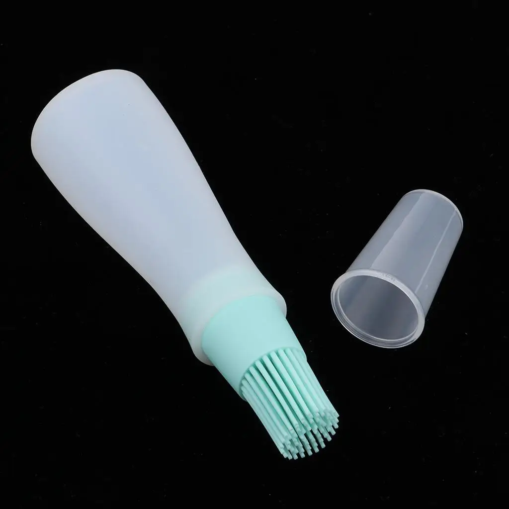 Portable SilicOil Bottle with Brush, Baking BBQ Basting Brush, Pastry Oil Brush, Kitchen Baking  Oil Barbecue Tool Gadgets
