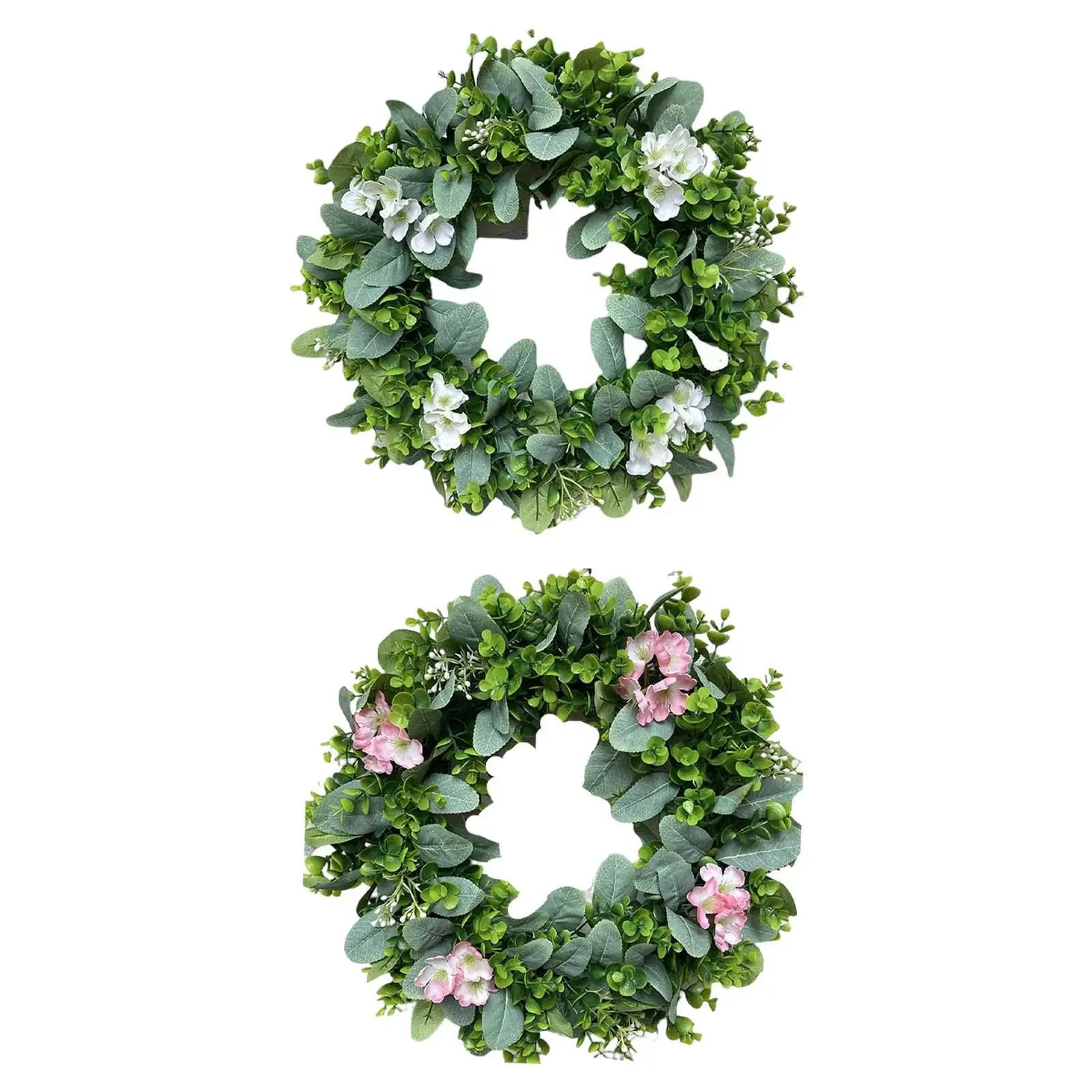 Artificial Floral Wreath 16.54 inch Simulation Flowers for Decor
