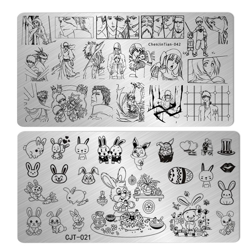 Best of Cartoon Character Nail Stamping Plates Marble Texture Ink Stainless Marble Steel Template Nail Art Image Texture DIY Plate Tools Reviews & Tips