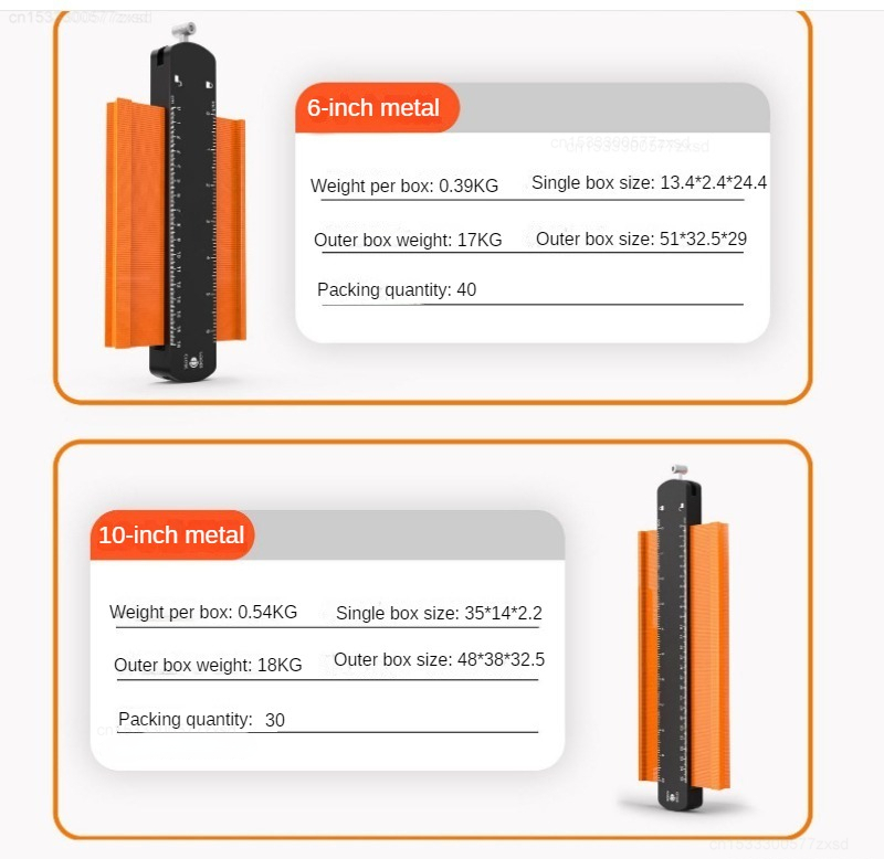 Description Picture 4 of itemProfile Contour Gauges Line Copier Ruler With Lock Cutting Template Profile Ceramic Tiles Tool Woodworking Measuring Tools Ruler
