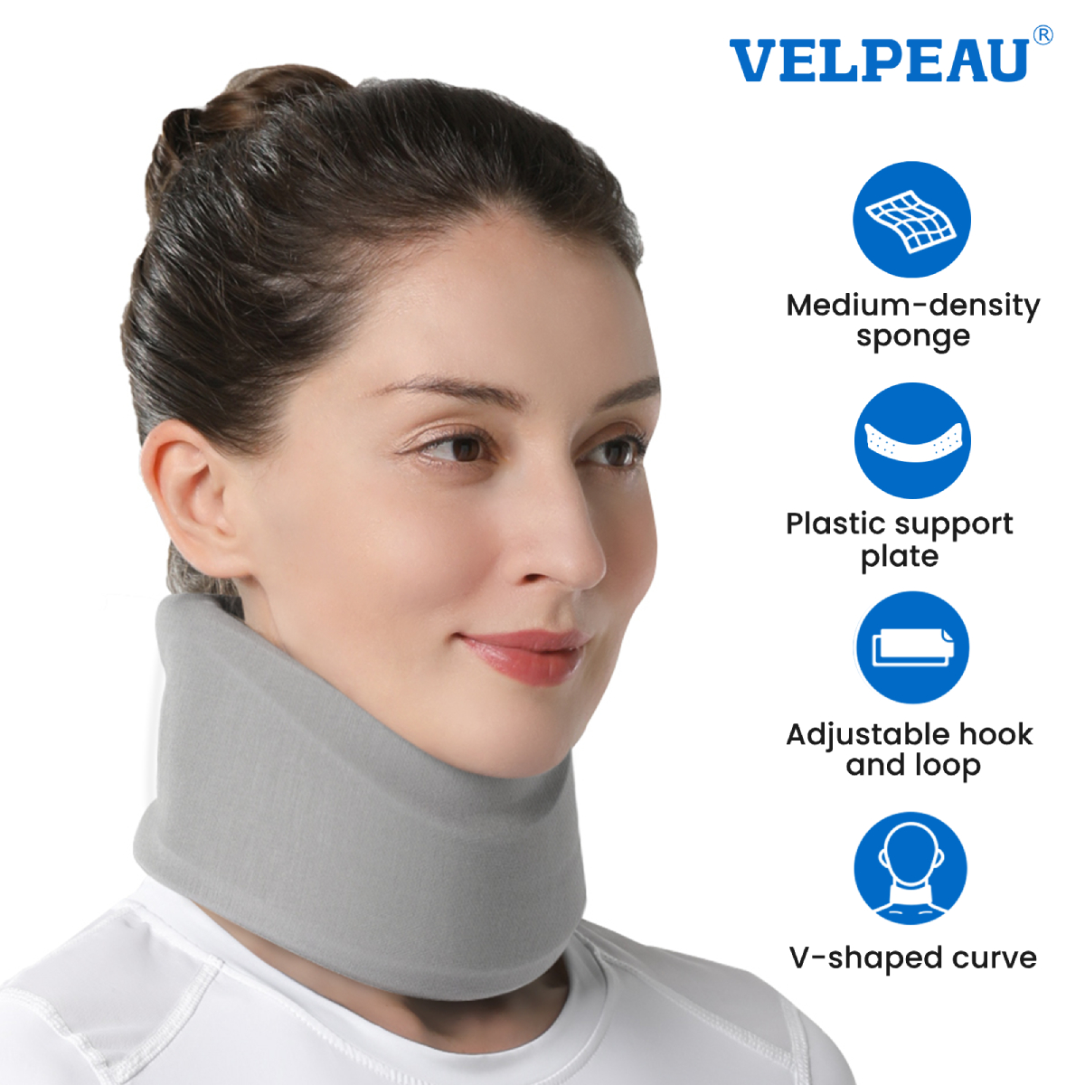 Best of VELPEAU Neck Support Brace For Cervical Vertebra Pain And Spine Pressure Orthopedic Cervical Collar Come With A Detachable Cover Reviews & Tips