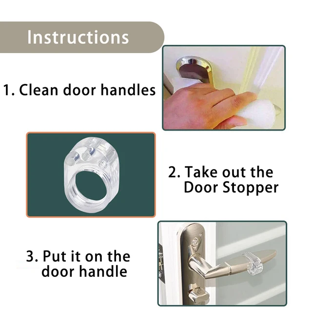 4/8Pcs Silikon Tür Stopper Punch-freies Tür Stoppt Transparent Runde Schutz  Tür Knopf Stoßstange Wände Möbel protector Pad - AliExpress