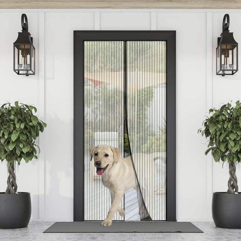 Description Picture 5 of item2025 New Magnetic Screen Door Curtain Anti-Mosquito Net Fly Insect Screen Mesh Automatic Closing Custom Size Easy Installation