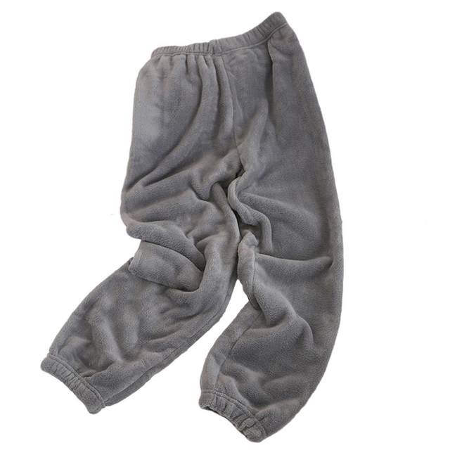 Cheap Women Winter Pants Pajama Pants Homewear Thick Soft Warm Plush Coral  Fleece Elastic Waist Loose Ankle-banded Cozy Lady Casual Trousers