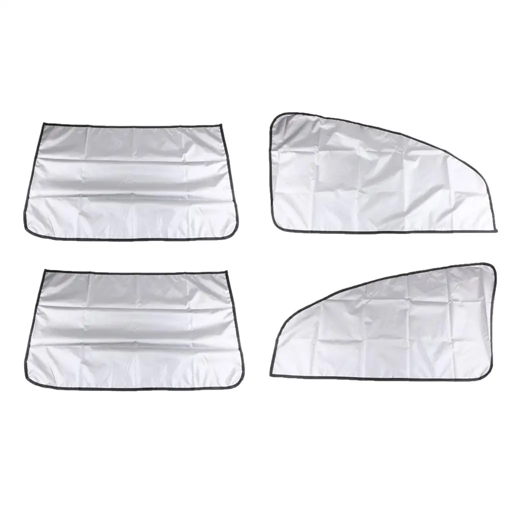 2 Pairs Sun Protector Cover for Car Oblique Side Windows