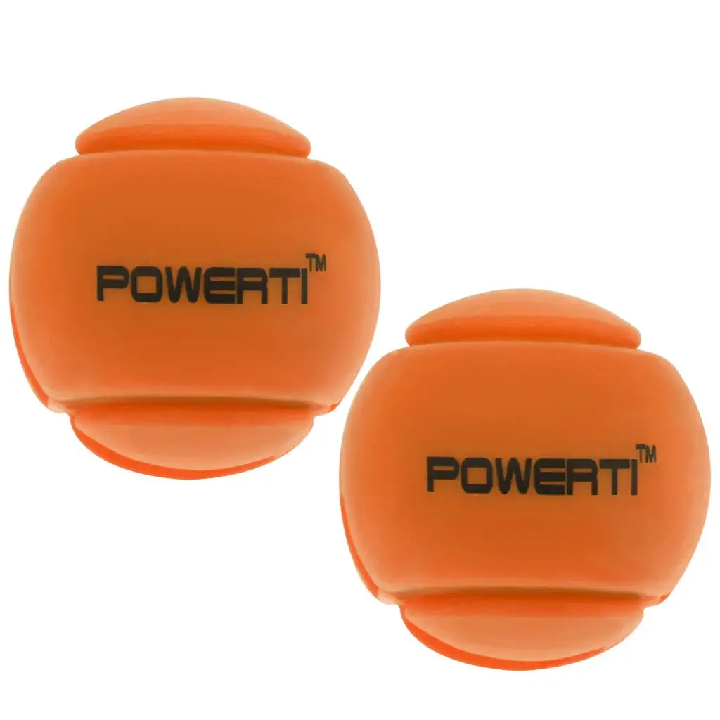 2 Silicone Ball Vibration Dampeners Tennis Racquet Accessories -