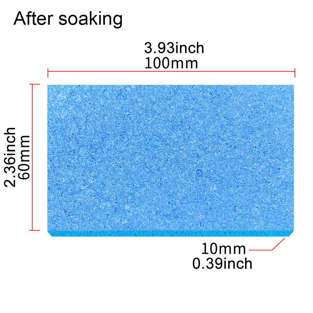 Title 6, 100X60MM Soldering Iron Tips Cleaning Sponge 10...