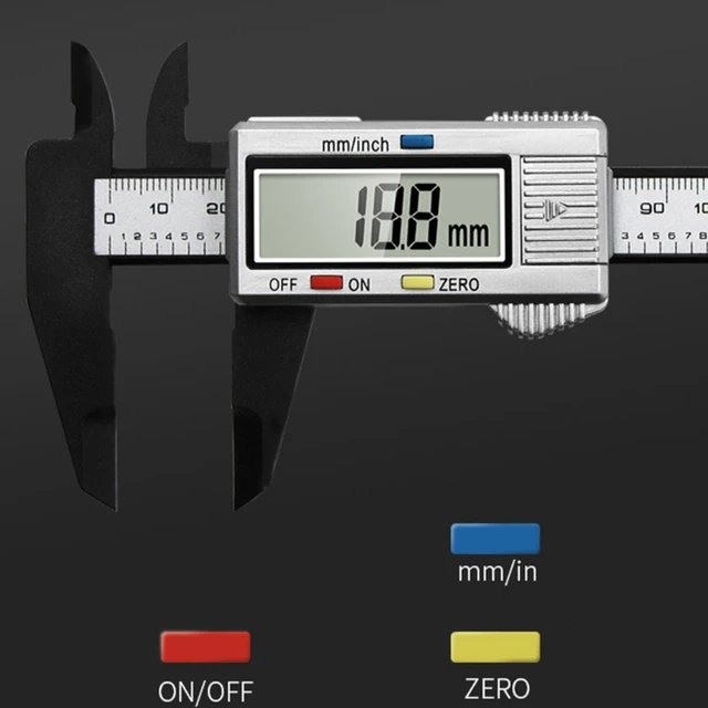 Calibrador digital Vernier, herramienta de medición de calibradores de alta  sensibilidad, sondas intercambiables de 0 a 5.906 in para la industria