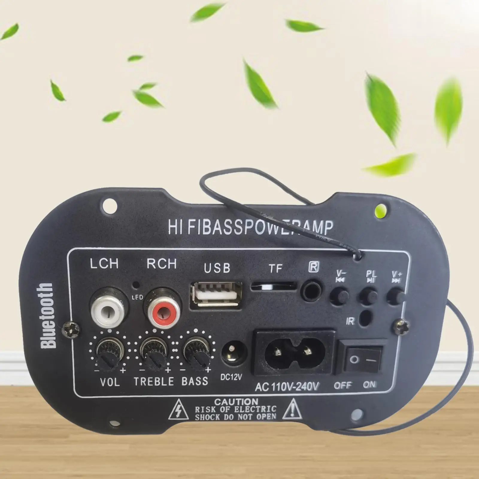 220V Car Bluetooth HiBass Power AMP Car Radios Player Mini Car Amplifier Radio Digital Amplifier USB TF Remote Control