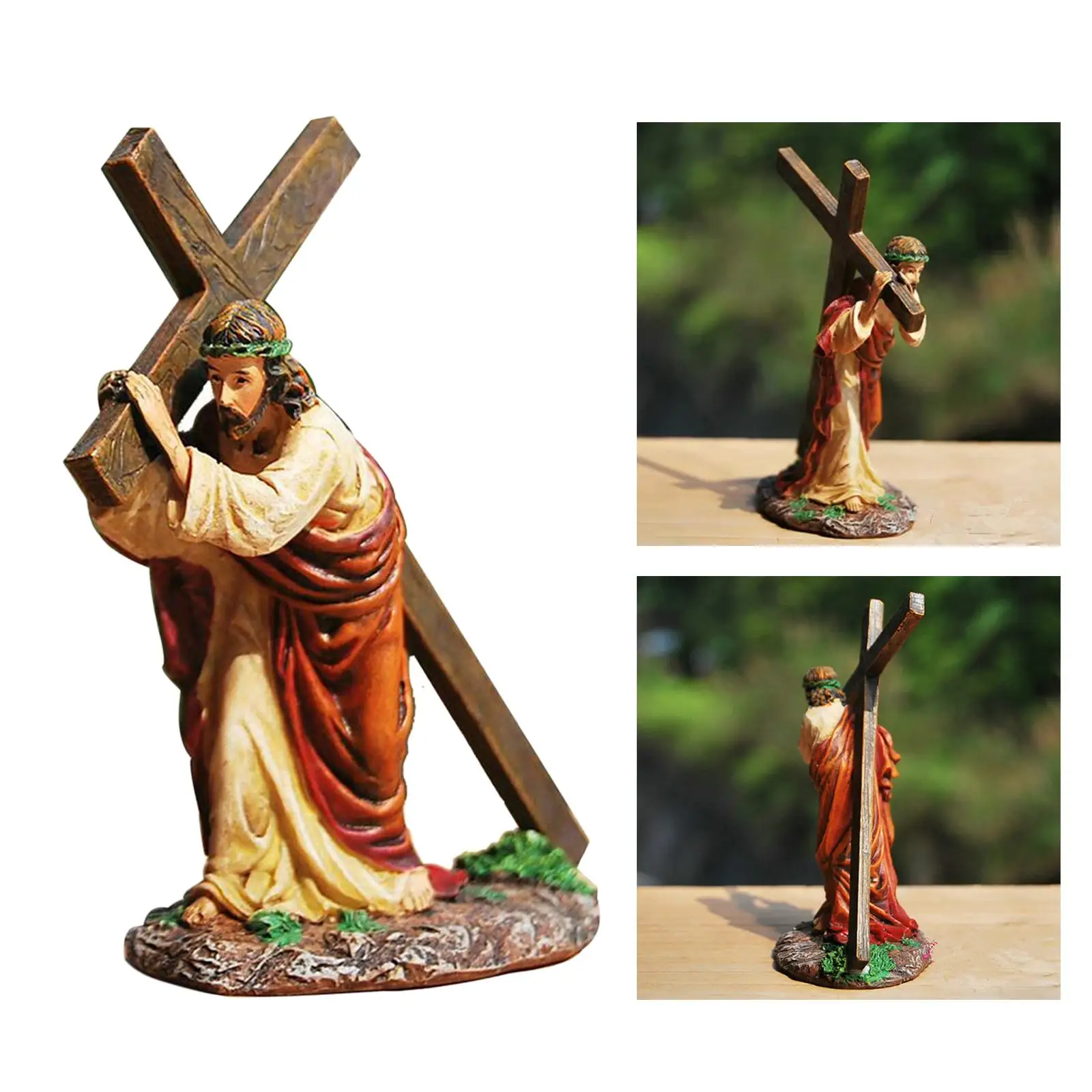 Statue Jesus Figurine Christ Catholic Figure Home Tabletop Collectibles