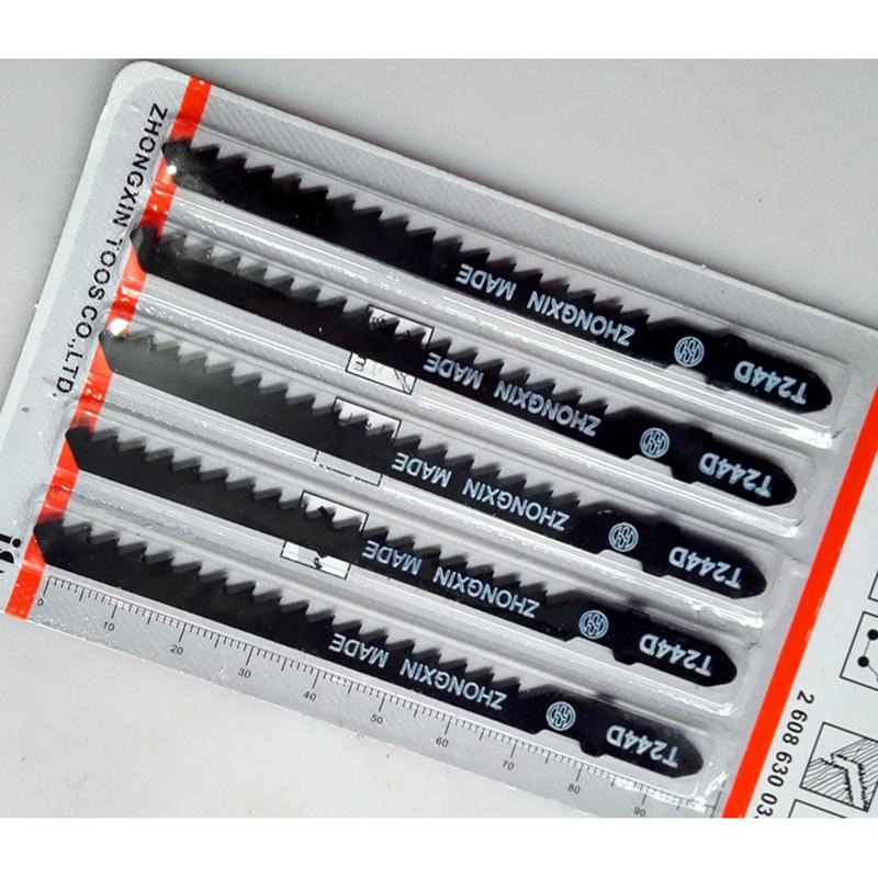 Neu aufgerüstete 5 High Carbon Steel T244D 4 mm Hartholz-Kurvenschneid-Stichsägeblätter – Detail 5