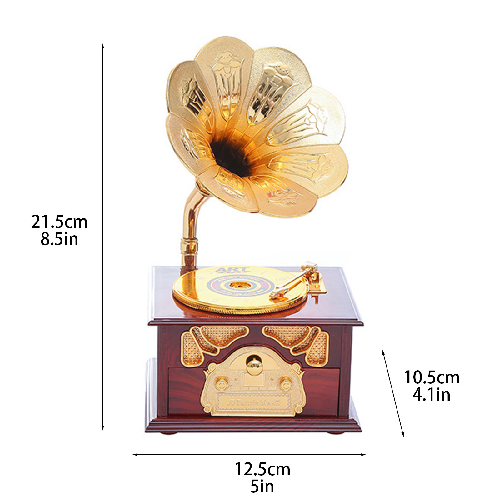 Классическая музыкальная шкатулка для телефона, музыкальная шкатулка для  украшения дома, подарок на свадьбу, день рождения, фигурка граммофона, музыкальные  шкатулки, подарок на день рождения | AliExpress