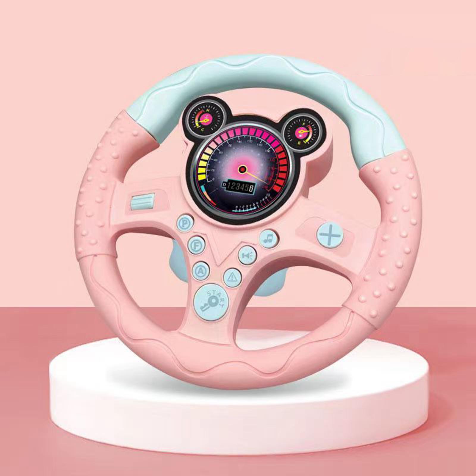 Simulation Steering Wheel Toy Musical Activity Toy Pretend Driving Toy for Park Climbing Frame Playground Kids Gifts