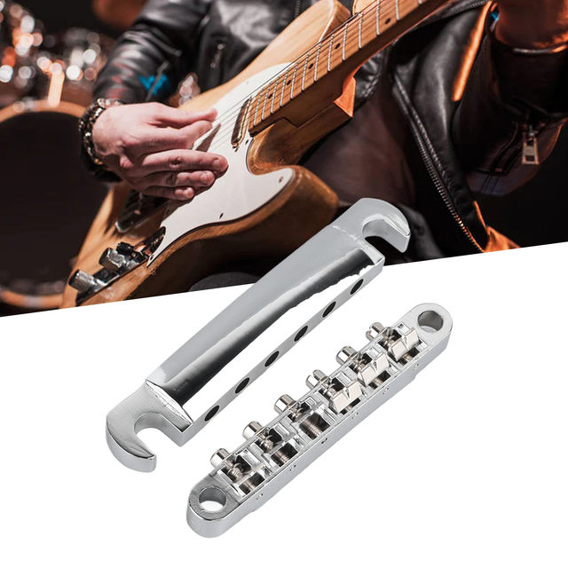 Wraparound Bridge Les Paul Junior Bridge Tailpiece - Zinc Alloy
