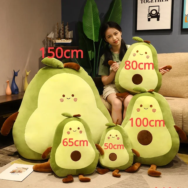 Custom outlet Plush Toy Avocado Pillow Green Fruit Soft Plush Stuffed Toys