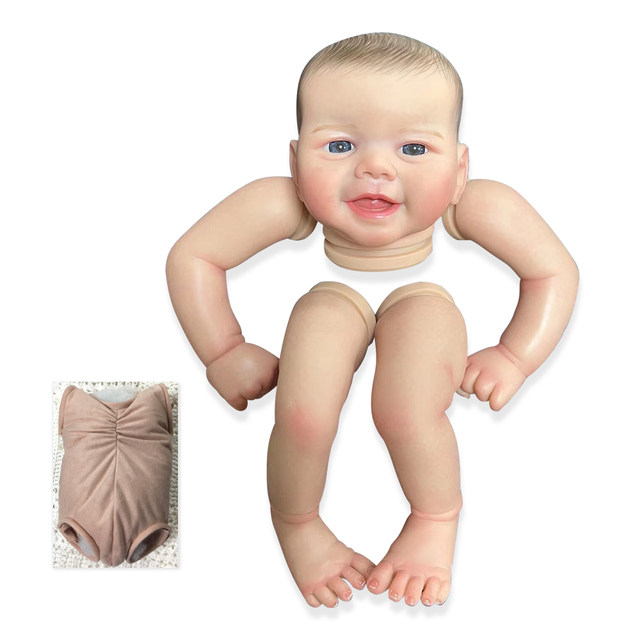 Emmy 3D Reborn Doll Kits for 19inches Soft Vinyl Reborn Baby Dolls Accessories for DIY Realistic Toys for DIY Reborn Dolls Kits AliExpress