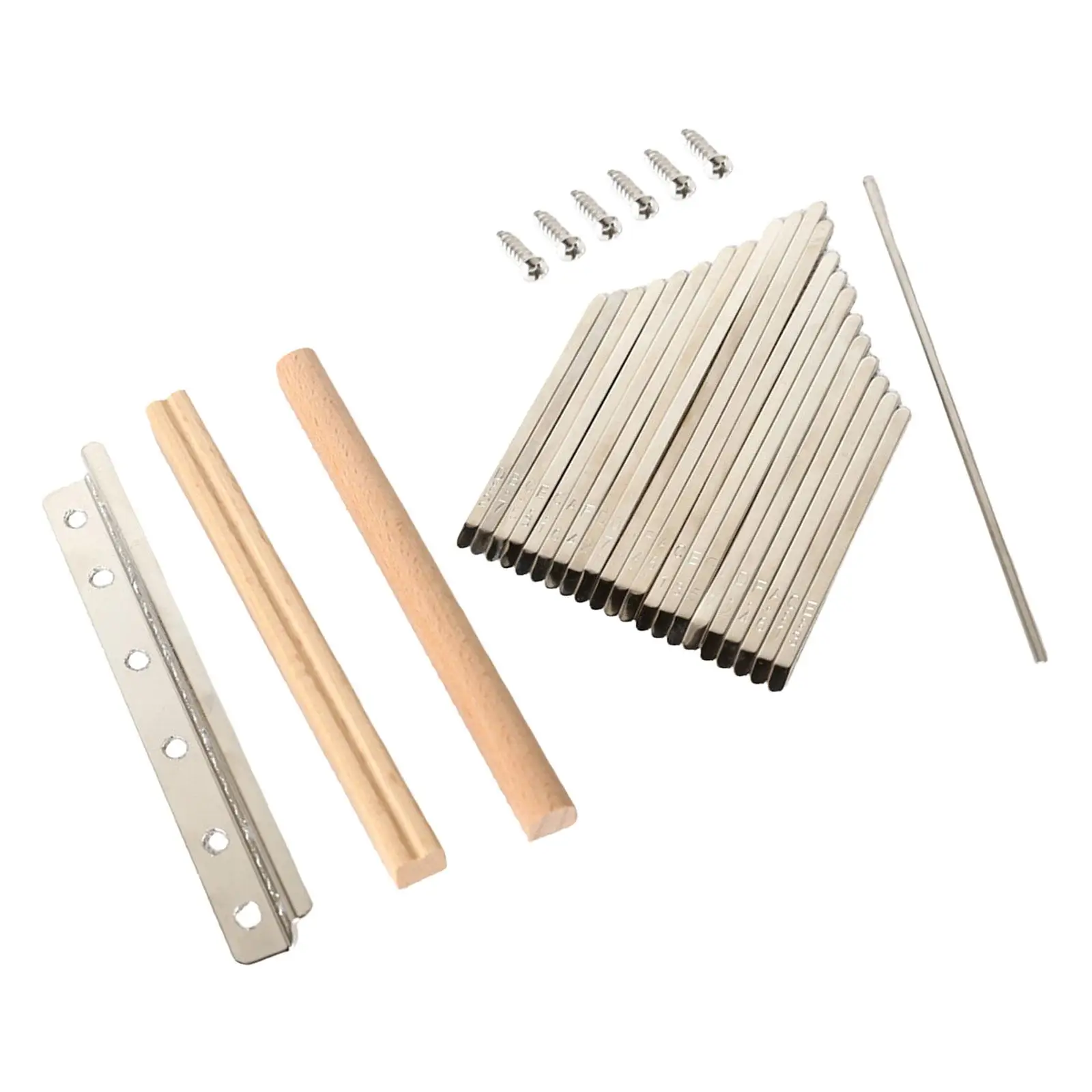 21 Key Thumb Piano DIY Accessories Luthier Supplies Marimbas 21 Keys Replacement Kits for Recording Family Music Lovers