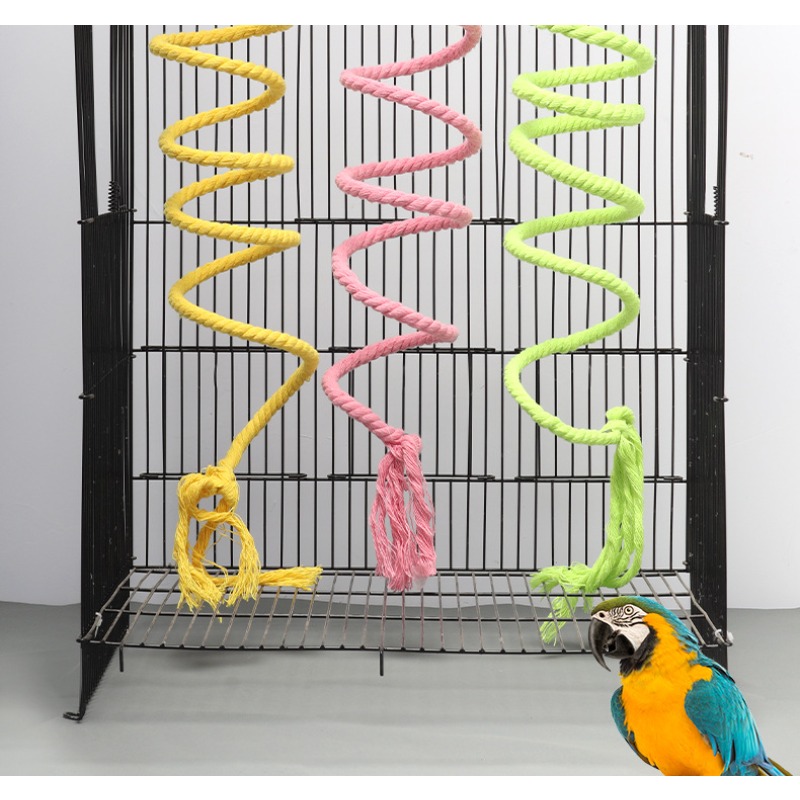 Title 1, 1PC Random Color S/M Bird Cage Accessories Toys...