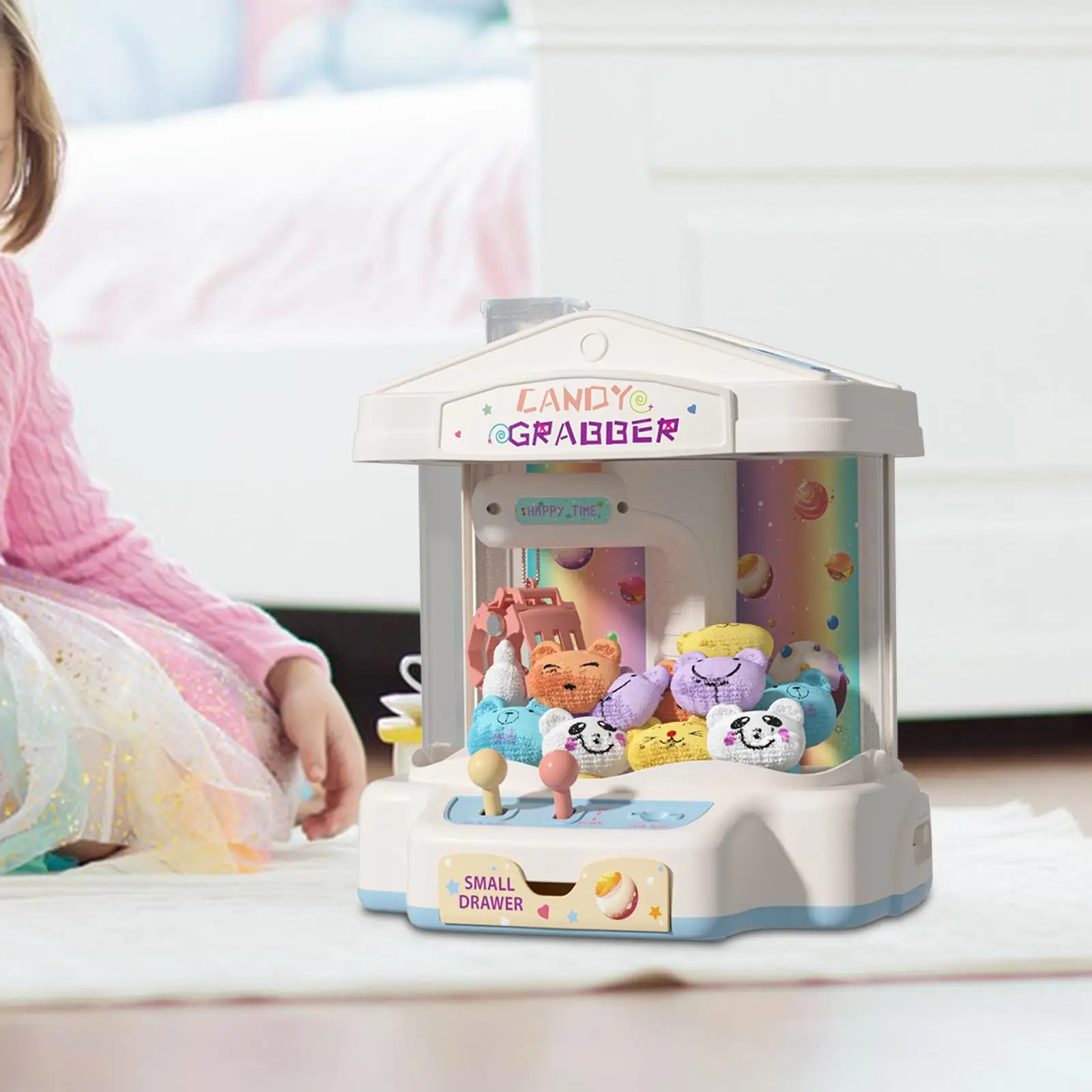 Small Claw Machine Gift Arcade Game Doll Grabbing Machine for Children