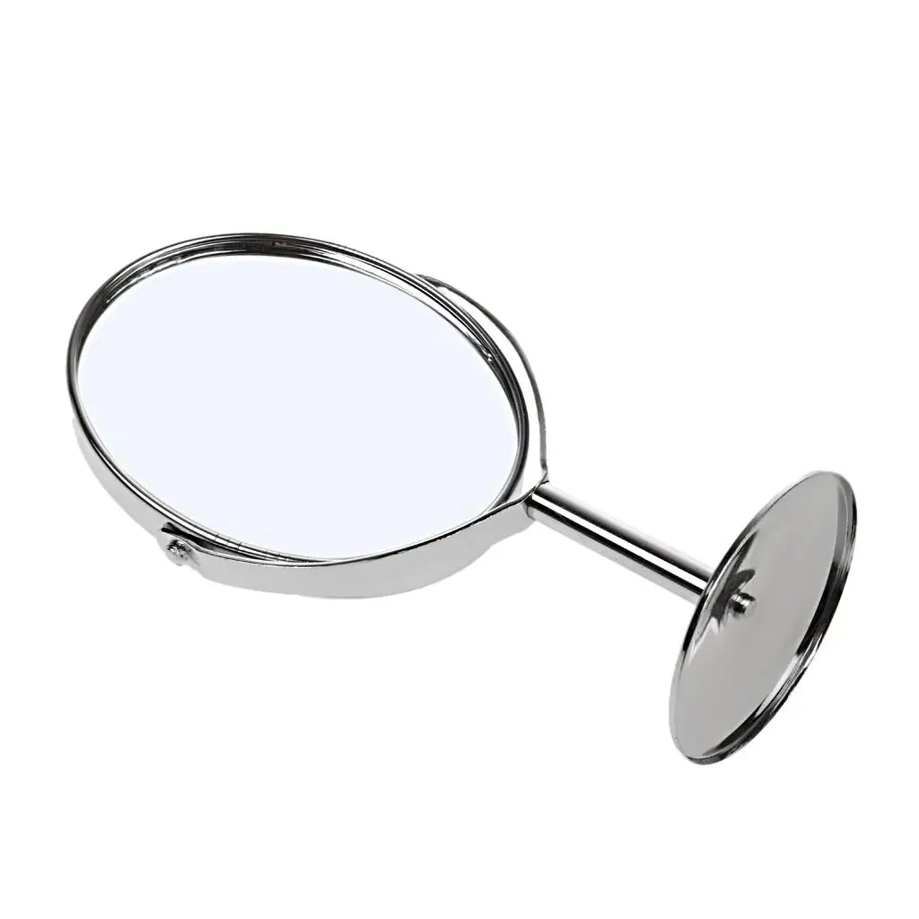 Stainless Steel Tabletop Cosmetic & Makeup Vanity Mirror - Double-Sided & 2x