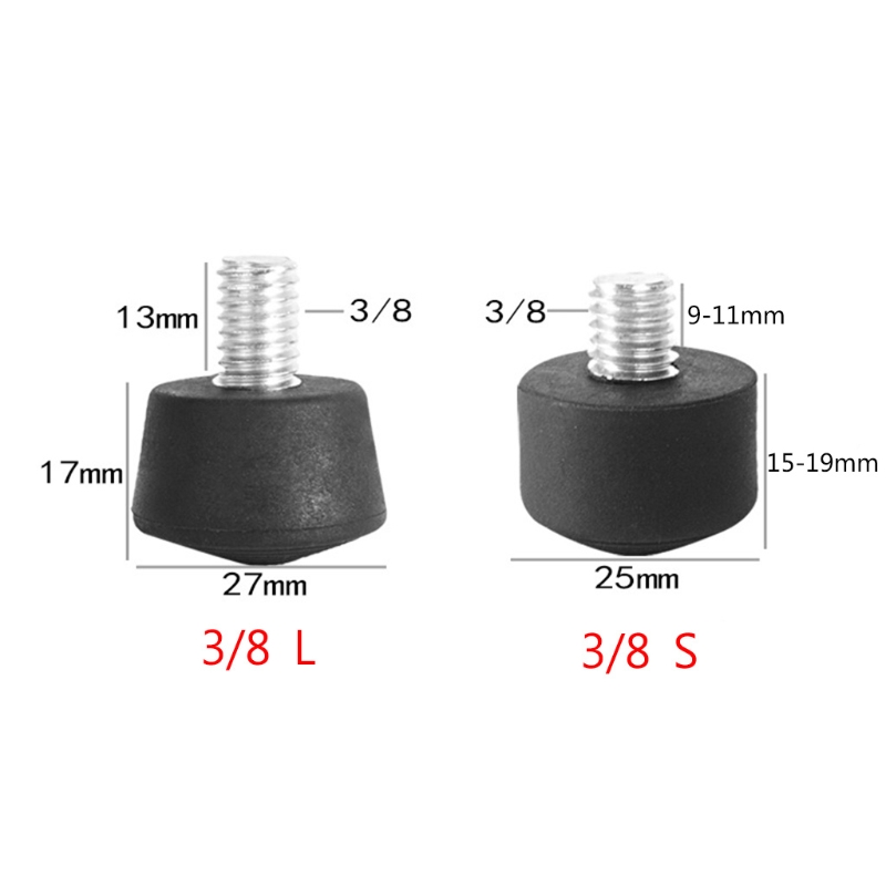 Description Picture 2 of itemUniversal Anti-slip 3/8 or 1/4 Inch Tripod Monopod Rubber Foot  for Andoer Benro Gitzo Manfrotto Tripod Monopod QXNF