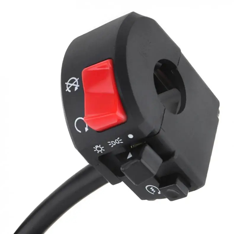 Interruptor de manillar de 22 mm con cable de conexión