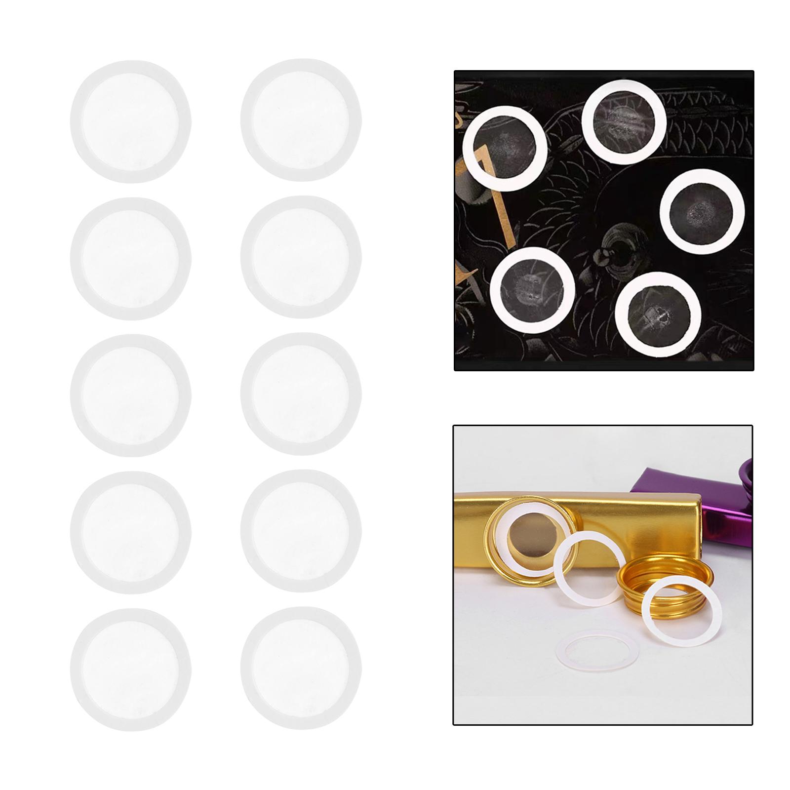 10/Set Kazoo Flute Membrane Diaphragm 1.8cm for Kazoo Replacement DIY Accessory
