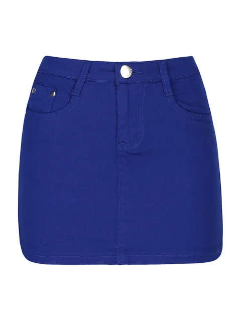 XXL Zipper Denim Mini Skirt - OBSOLETES DO NOT TOUCH