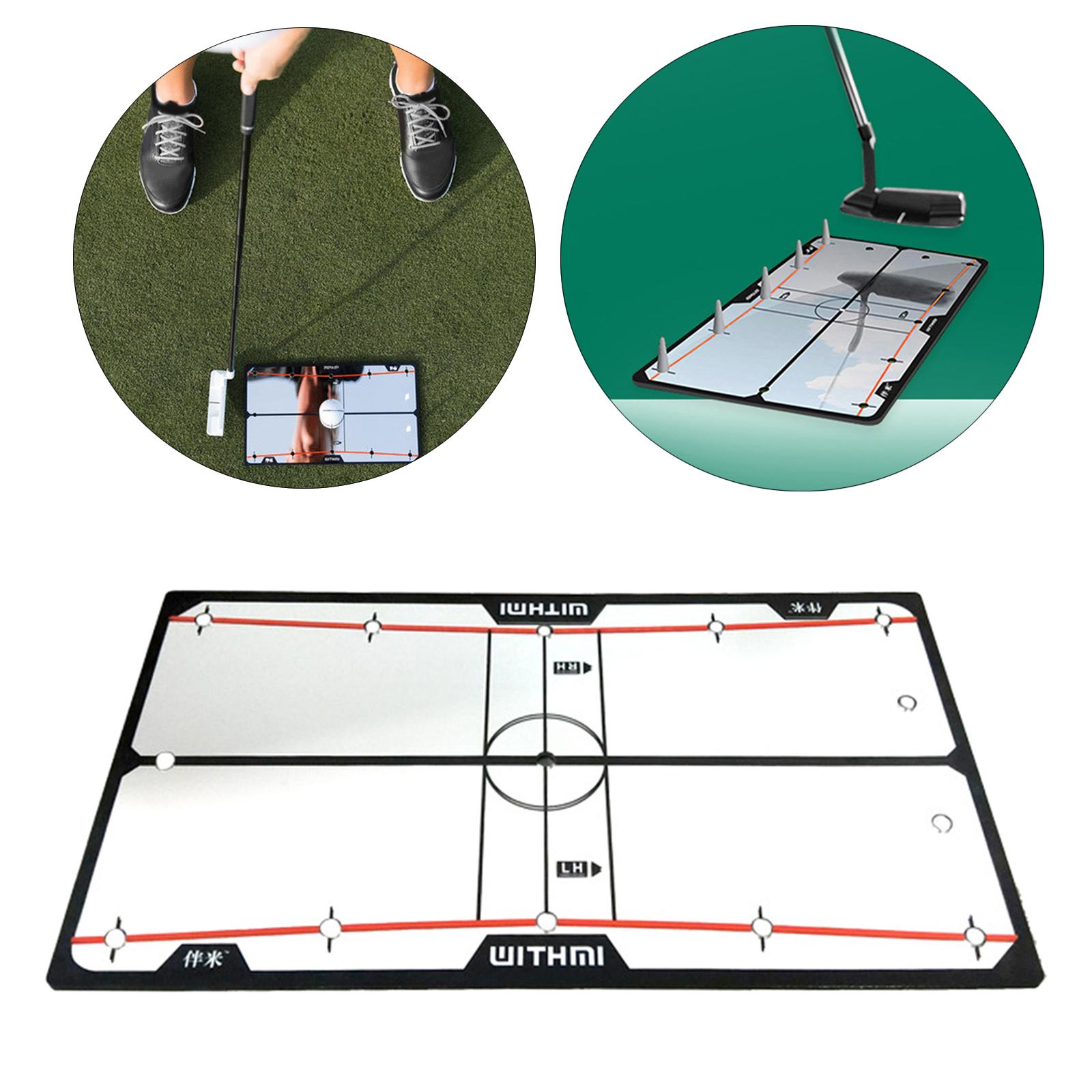 Alignment Alignment Mirror Compact Golf Putt Technique Accuracy Posture Practice Correcting Trainer for Indoor Outdoor Training