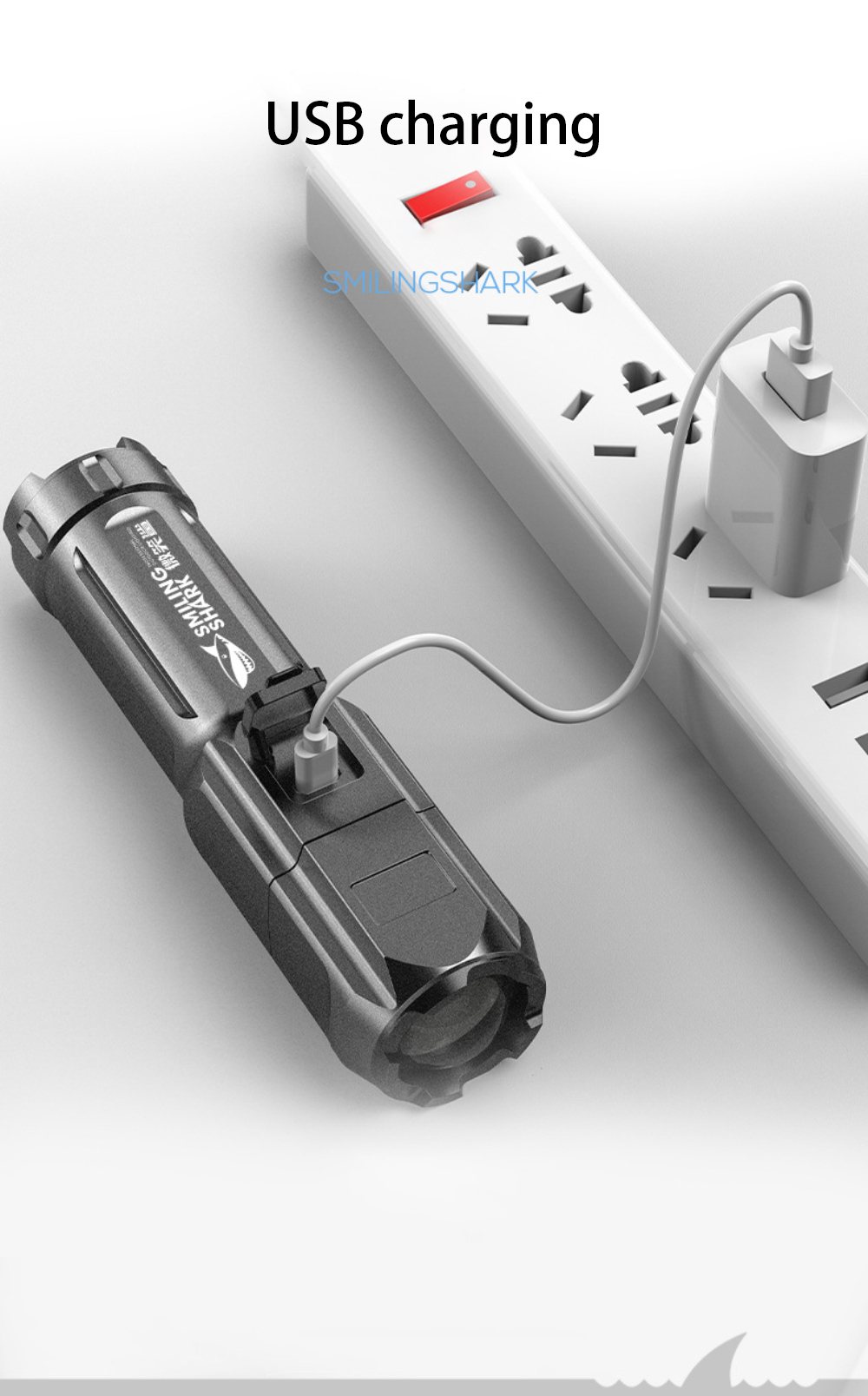 Powerful LED Flashlight Rechargeable USB 18650 Waterproof Zoom Fishing Hunting 100000 Lumens Tactical Flashlight LED Flashlight