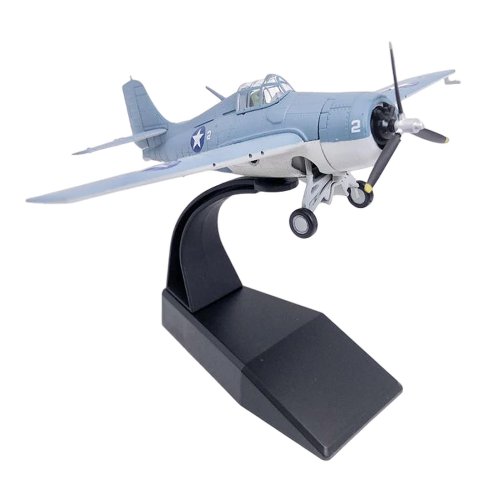 US F4F Plane Model 1/72 Fighter Model for Home Shelf Living Room Household Ornaments