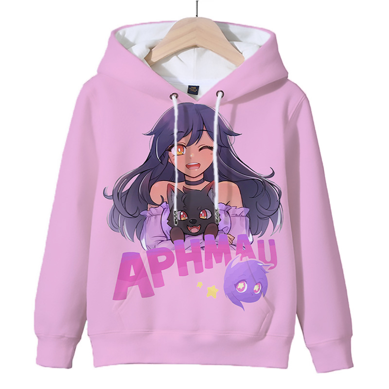 Title 9, Sweat à capuche imprimé Aphmau pour enfants, je...