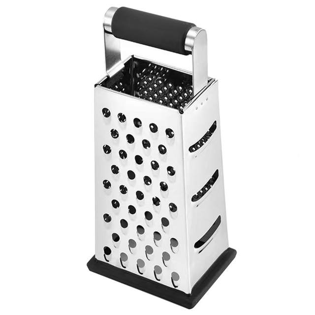 Cheese Grater with Handle and Container, Graters for Kitchen, Cheese  Shredder, Box Grater, Parmesan Cheese Grater, Garlic Mincer Tool, Stainless