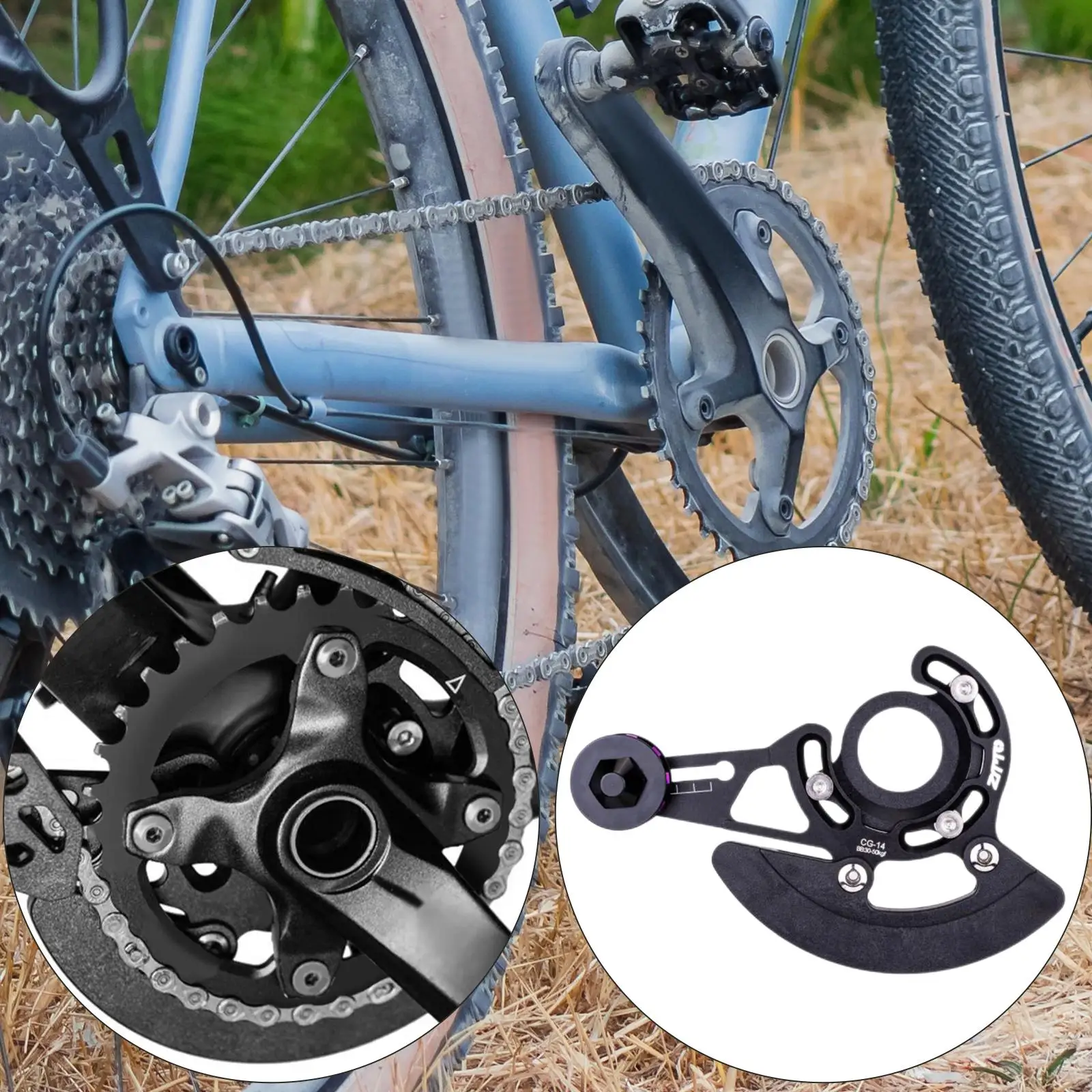 Mountain Bike Chain Protector 1x 2x 28T-40T Frame Front Shifting BB Mount