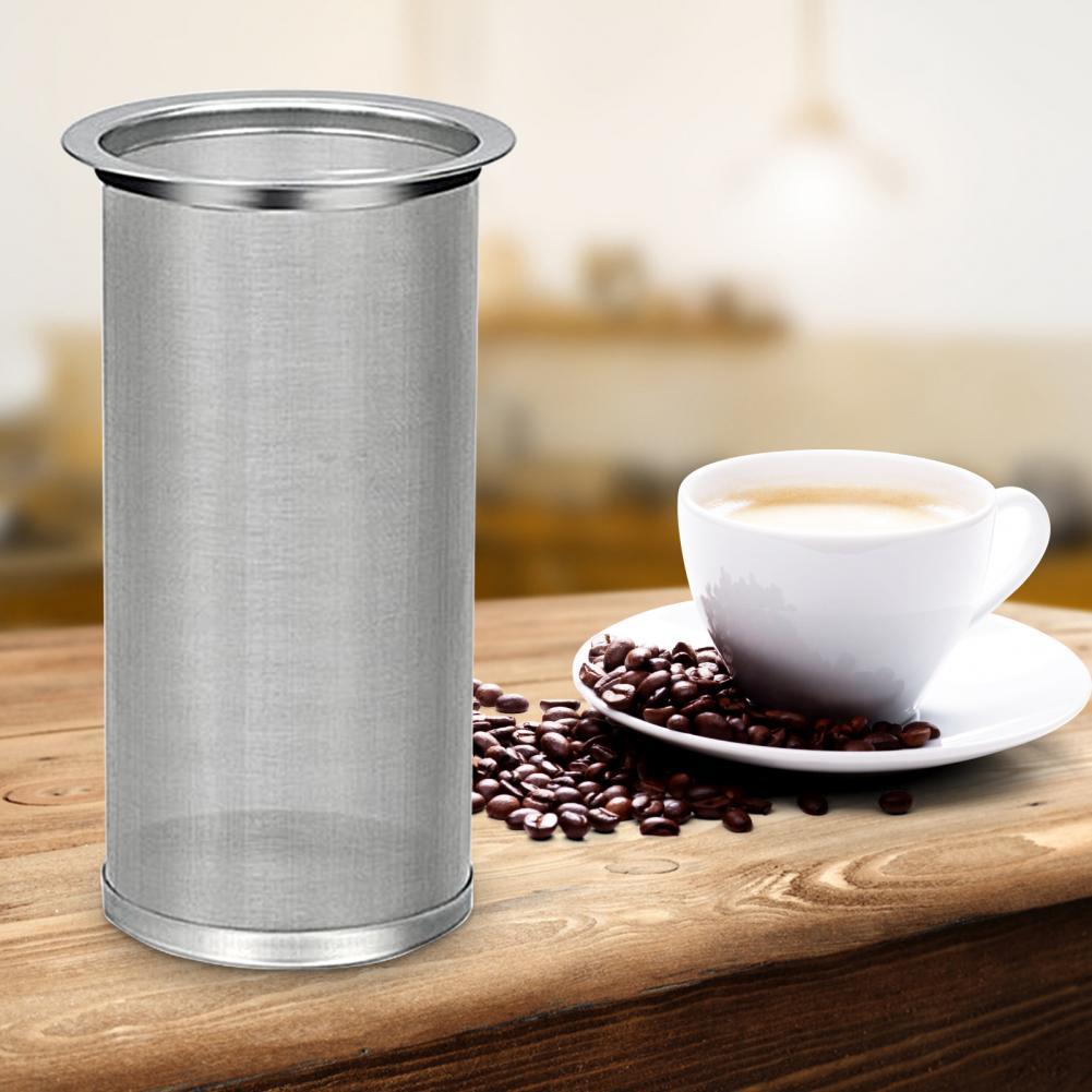 Description Picture 3 of item1pc Stainless Steel Coffee Filter Cone Mesh Tea Strainer Practical Heat-resistant Coffee Strainer Cold Brew Coffee Infuser