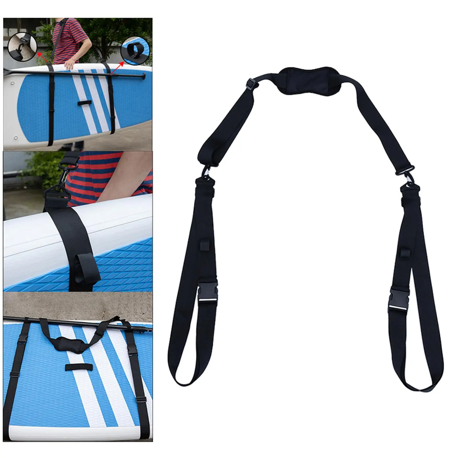 Paddleboard Carry Strap,  Board Carrier Storage  for Surfboards, Paddleboards and Kayaks, Adjustable Heavy-Duty Carrying Belt