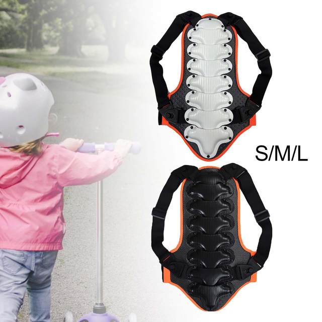 スノーボードサイクリングスキーバイク用の子供用バックプロテクターガード - AliExpress