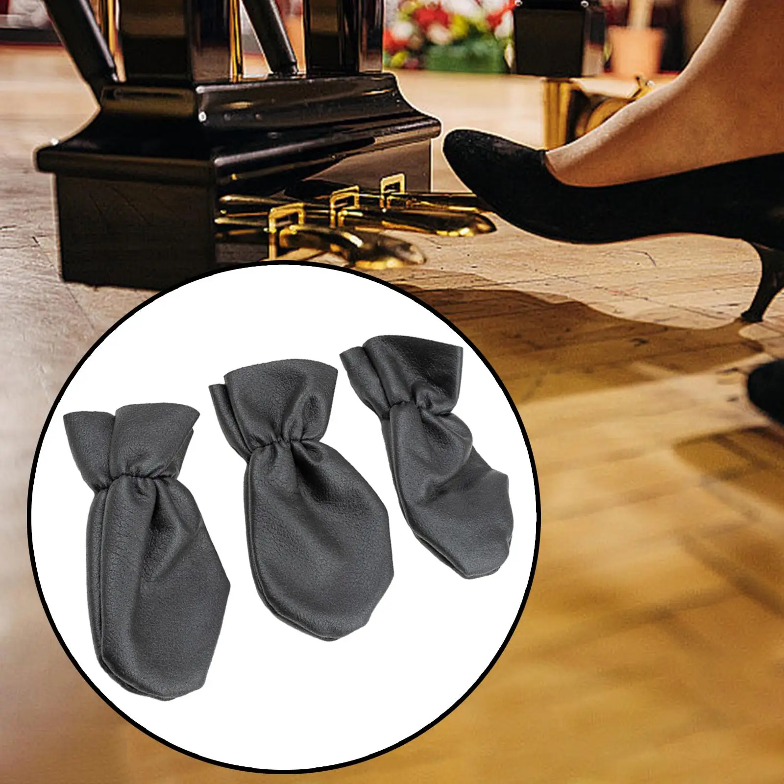 3Pcs Piano Pedal Dust Cover Anti Slip Waterproof Musical Instrument Piano Protection Universal Protective Case for Grand Piano