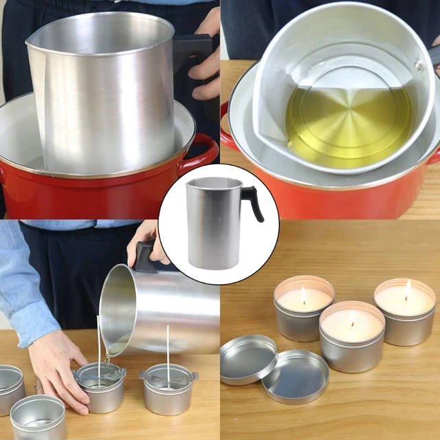 Stainless Steel Candle Wax Melting Pouring Cup Candle Making Pot DIY Candle