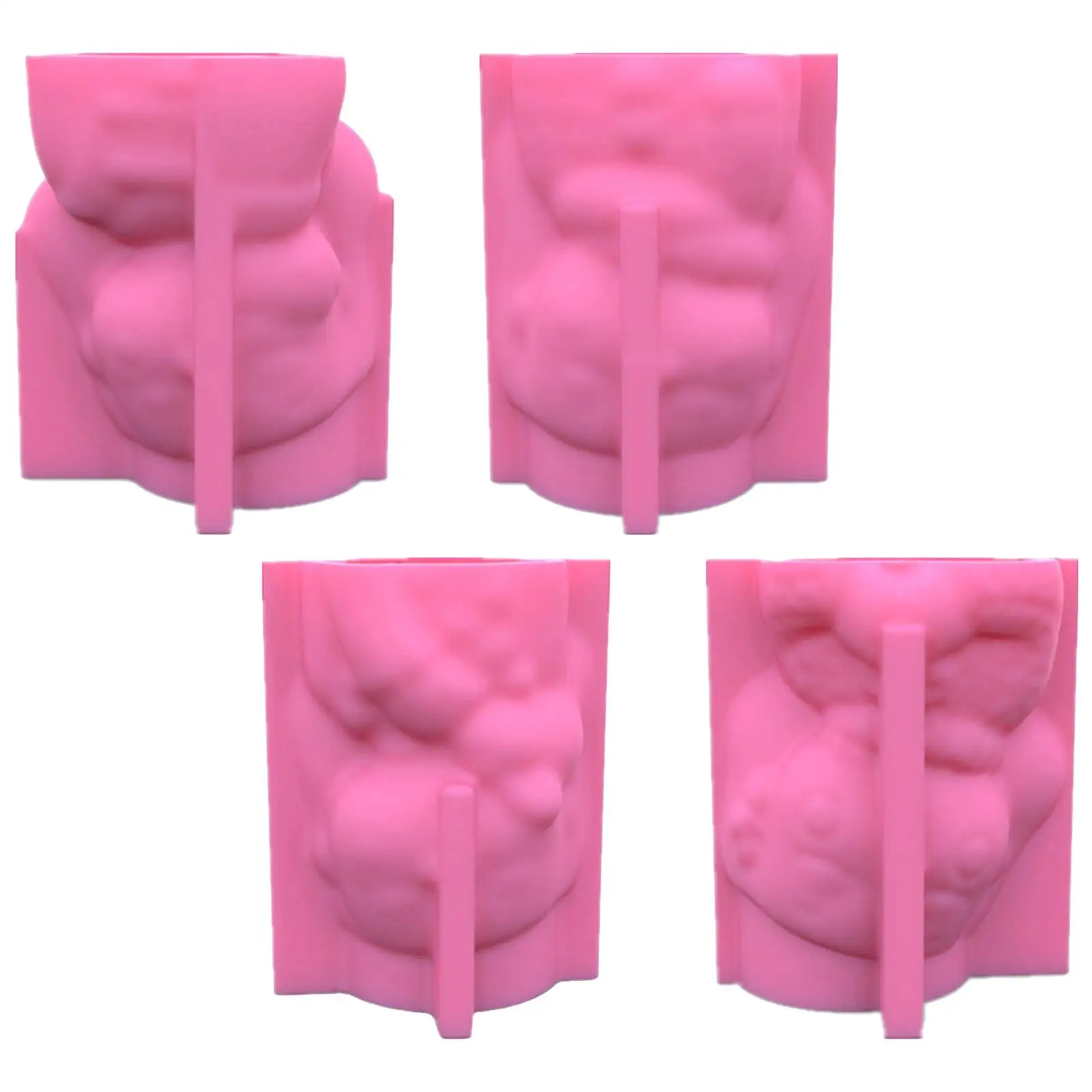 Cute Girl Head Silicone Mold Epoxy Resin Flower Pot Moulds Plant Pots Handmade Art Crafts Succulent Planter Molds Polymer Moulds