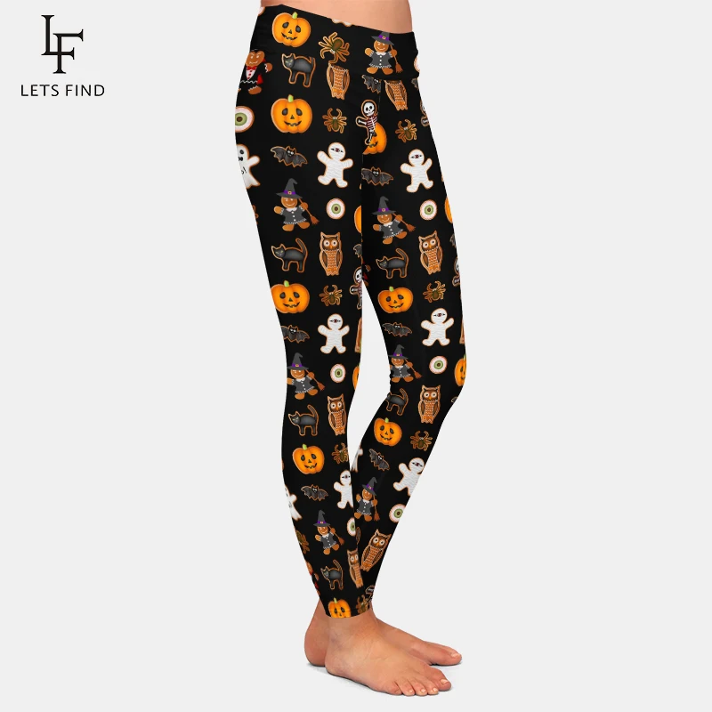 Estampa de Doces 3D Halloween, Leggings Sexy