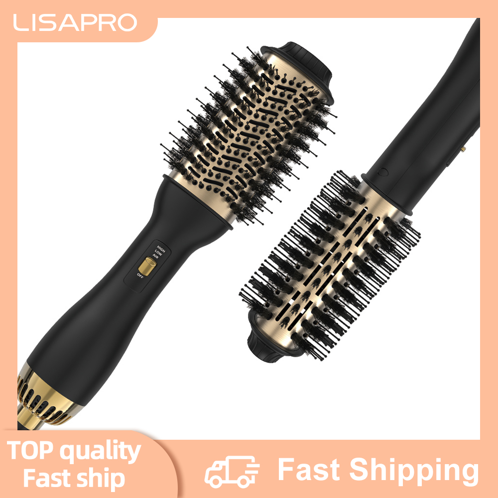 Best of LISAPRO Hot-Air Brush 2.0 One-step Hair Dryer Brush&volumizer Multifunctional Styler Professional Home Straight Curling Iron Reviews & Tips