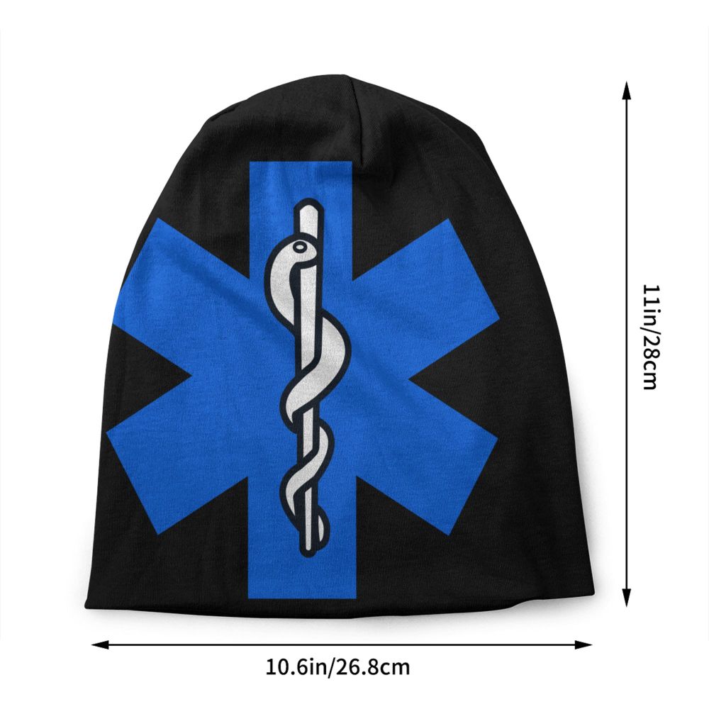 Star of Life Krankenwagen Medical Emt Herzschlag Logo Mütze Mütze Motorhaube Femme Strick mützen Hip Hop Outdoor Schädel Mützen Mützen – Detail 26