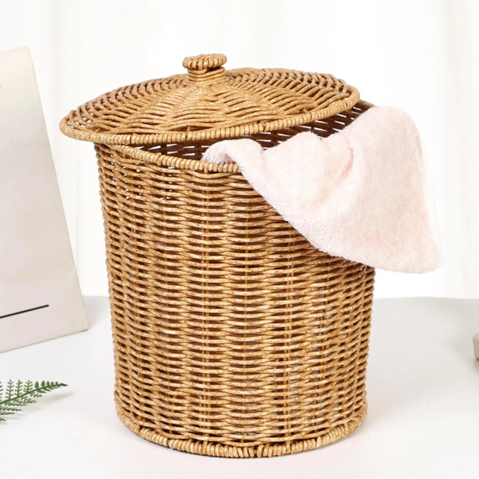 Laundry Hamper Toys Organizer Basket Toys Bin Clothes Hamper Woven Basket for Living Room Bedroom Nursery Laundry Room Clothes