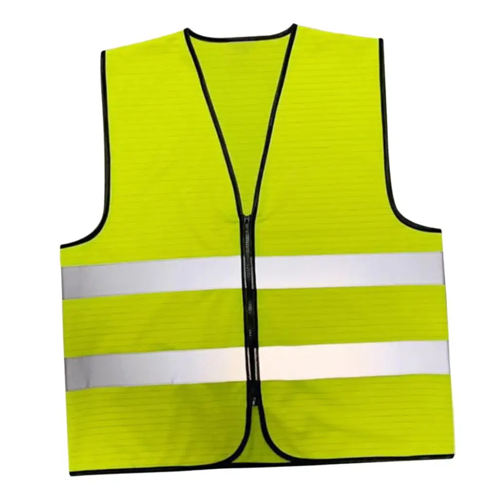 High Visibility Reflective Vest Work Waistcoat Safety Top Anti-static