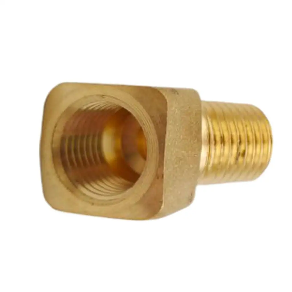 Solid Brass Street Pipe Elbow Thread 1/4`` Male NPT Fuel Water