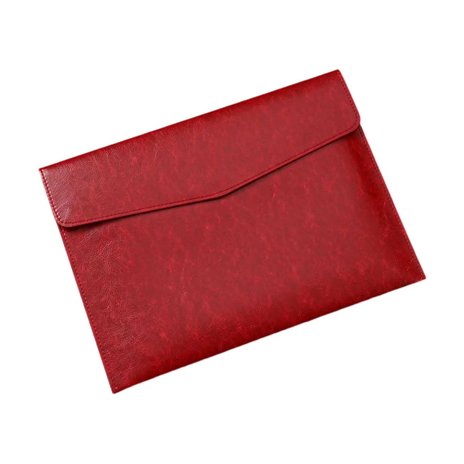 PU Leather Folder Waterproof Portfolio Portable Large Capacity Envelope Folder Case for Office Family Teaching Commercial Travel