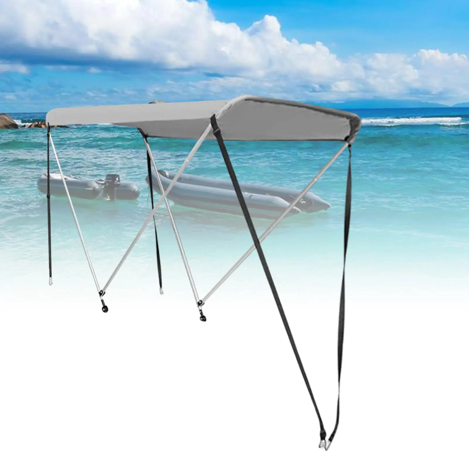Foldable Inflatable Boat Canopy Kayak Anti- Shade Collapsible 