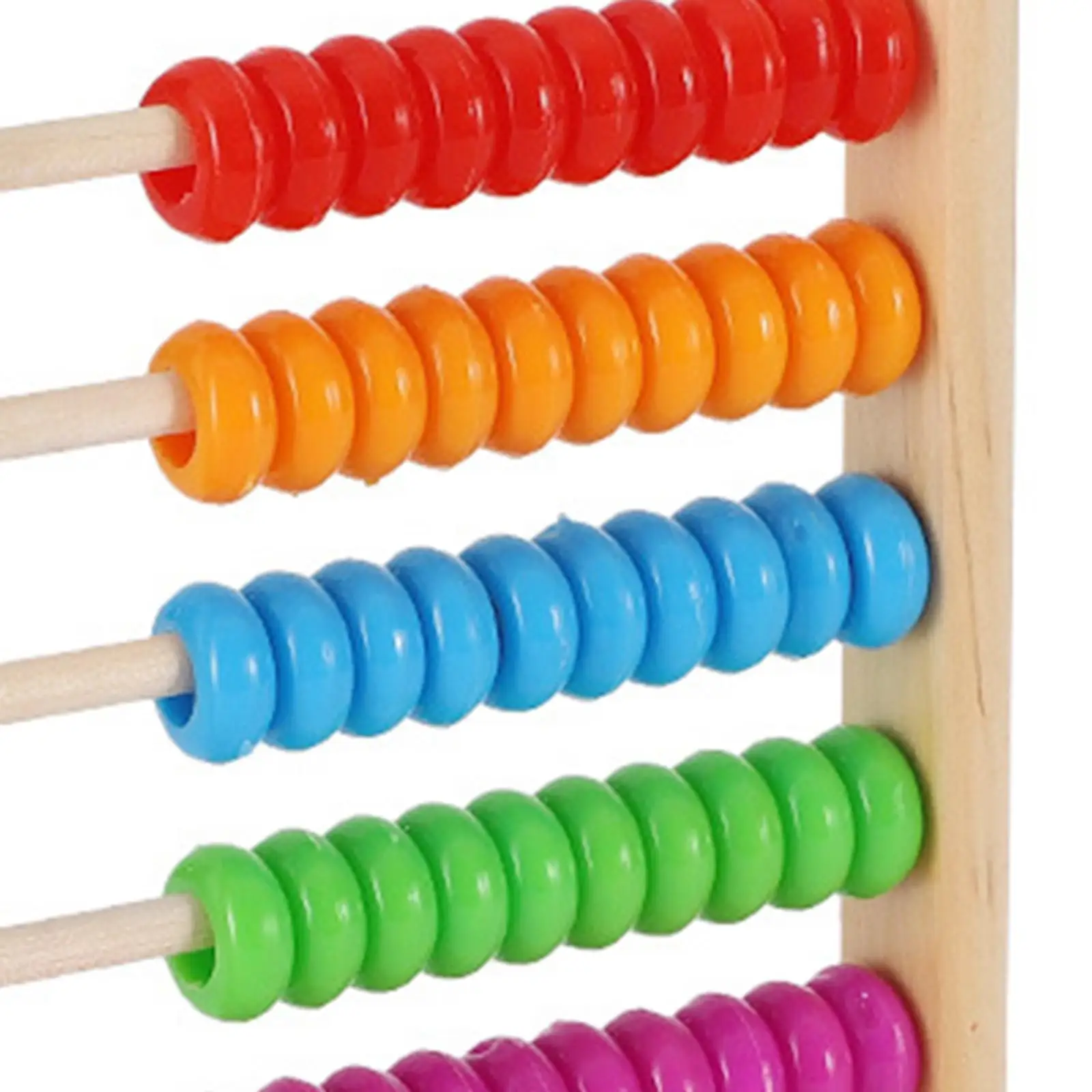 Counting Abacus Toy Learning Math Colorful Beads Educational Toy Counting Frame Educational Toy for Children Preschool Kids Baby