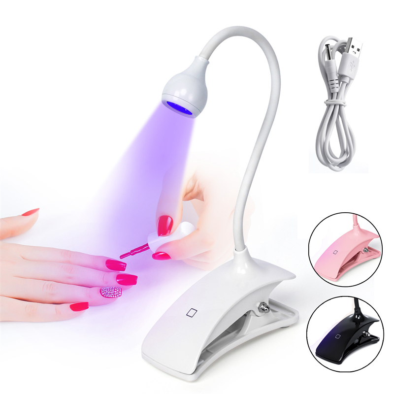 Best of USB Gel Curing Nail Dryer Lamp Mini Portable Ultraviolet Flexible Clip-On Desk Touched Screen Manicure Polish Solidify UV Light Reviews & Tips